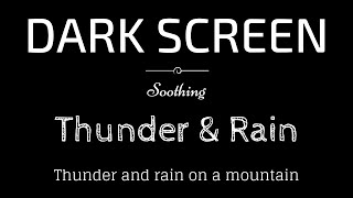 Soft raind Sounds for Sleeping Dark Screen | Sleep and Relaxation | Black Screen