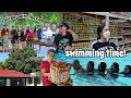 VLOG: swimming with the fam + grocery shopping 🏊🏾 🛒 | Kassy Valencia