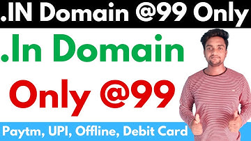 Get .IN Domain @99 Rupees Only | Get Cheap Domain | .IN Domain in Cheap Price | Cheap Domain Buy |