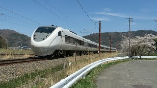 春の余呉湖畔と JR西日本 余呉駅 北陸本線を走る列車たち 2019 04