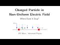 Motion in Variable Electric Field | Turning Point Problem Explained | JEE Physics