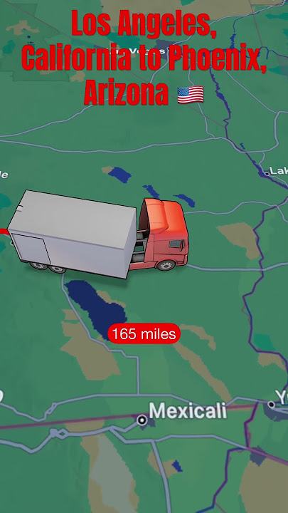 Los Angeles, California to Phoenix, Arizona ￼#California