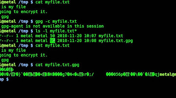 The Linux Foundation Video Site:: Encrypt a file with gpg -