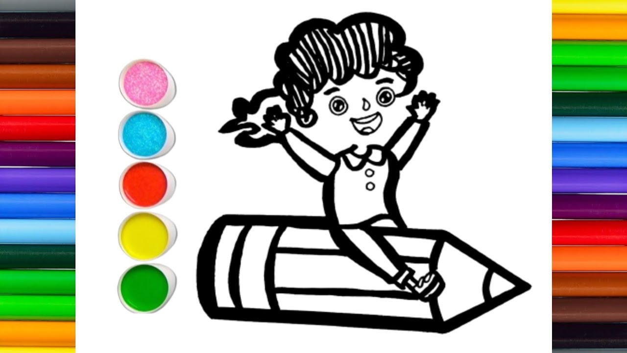 Boy Drawing, painting and coloring for kids & Toddlers How to Draw Boy Drawing YouTube