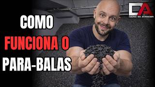Teste Balístico do Pára Balas de Borracha Triturada Rubber Bullet Trap