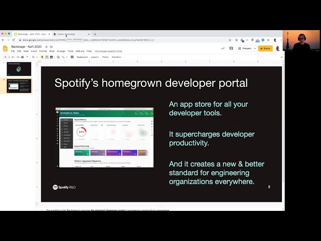 Introduction to Backstage (at Spotify) (Demo)