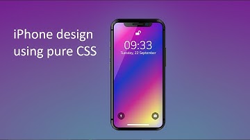 iPhone design using Pure CSS | No Images used