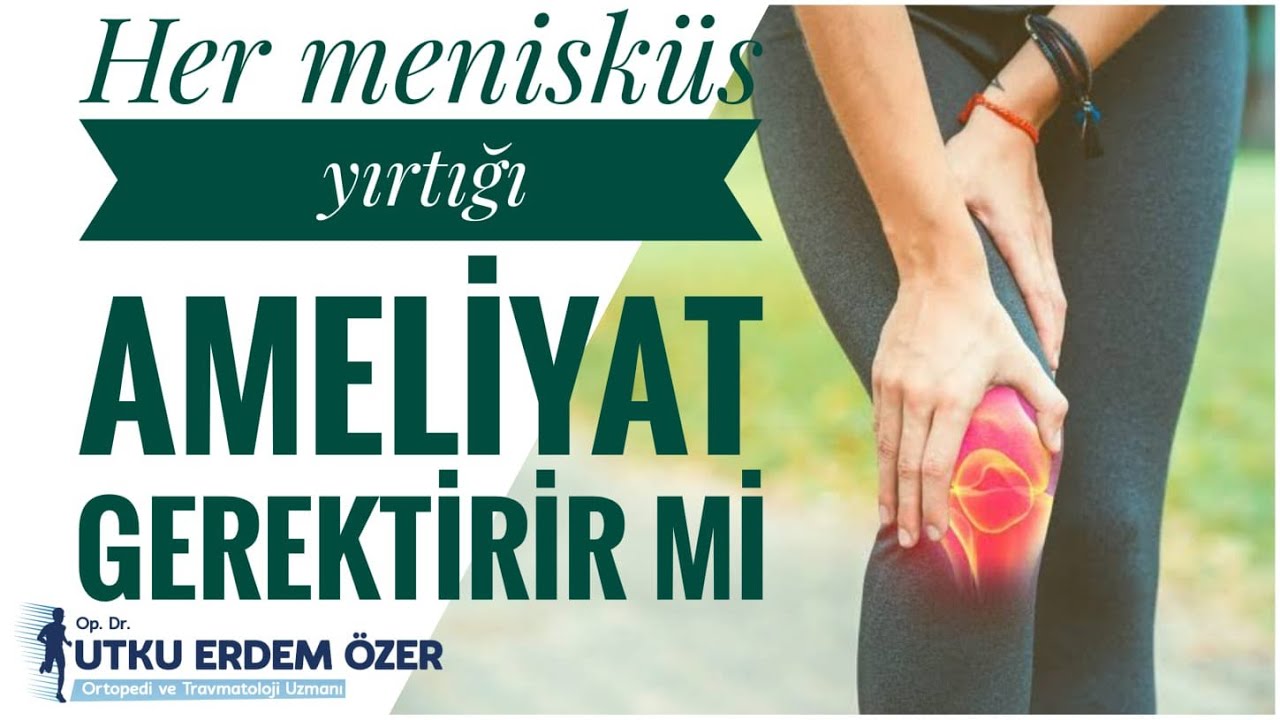 ⁣Her Menisküs Yırtığı Ameliyat Gerektirir mi || Opr. Dr. Utku Erdem Özer