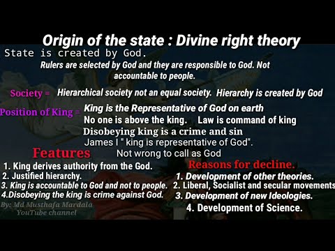 Origin of State Devine Rights Theory.