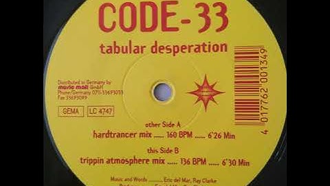 Code 33 - Tabular Desperation (Trippin Atmosphere Mix)-1997