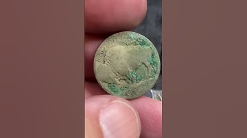 Thumbnail of Jackpot! Old Dirty Buffalo Nickel Found #youtubeshorts #buffalo #nickel #jackpot