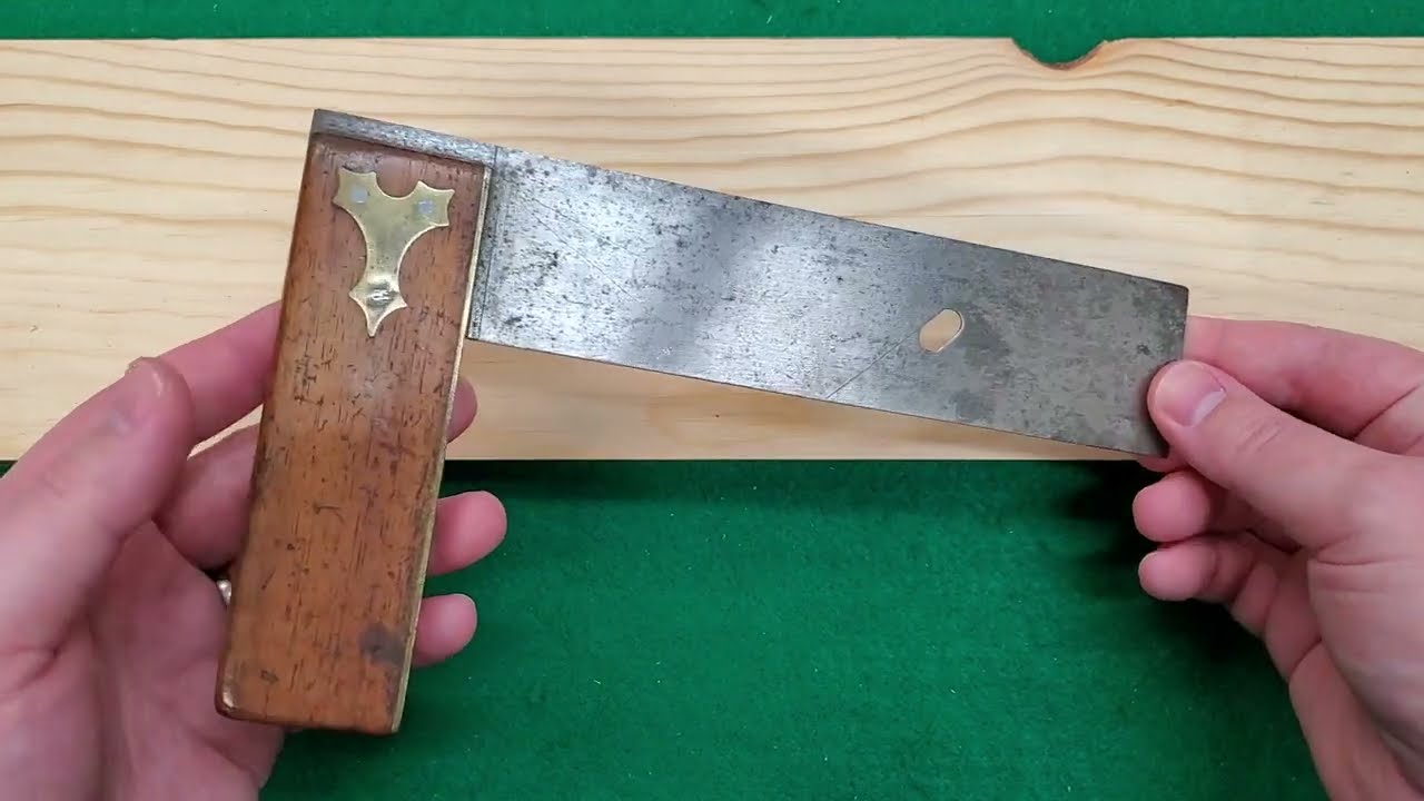 Cool User Modified Try Square for Marking 45° Angles