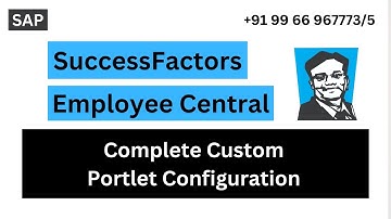 SAP Success Factors Employee Central | Custom MDF Object Portlet Configuration |+91 9966967773/5
