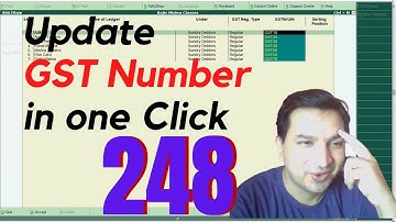Tally chapter 248 TDL to Update GST number in one Click by Rajiv Mishra Computer Class | Tally TDL