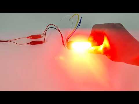 Стробоскоп 3 світлодіода тонкий. Червоний колір, видео 1