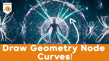 How To Draw Geometry Node Orb Curves! Blender Tutorial