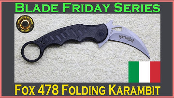 Fox Aluminum Folding Karambit - Model 478 - #bladefriday Knife review. [Blade Friday Series]