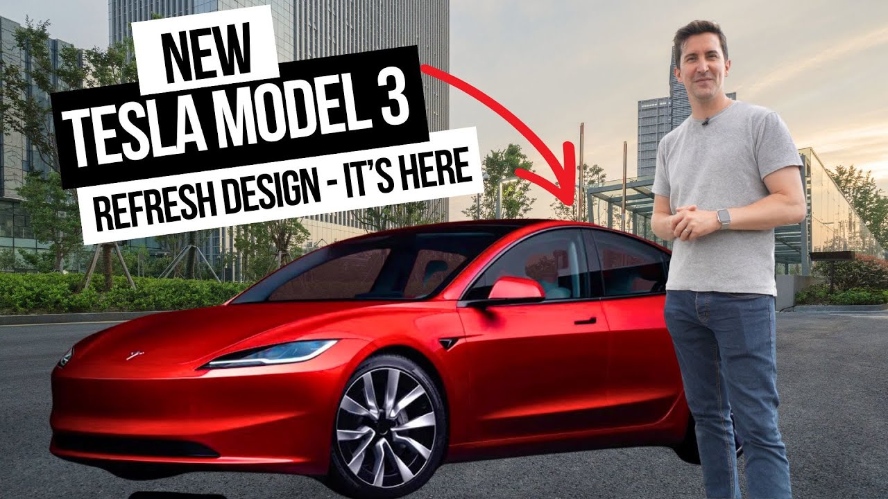 THE NEW Tesla Model 3 Refresh Design OUT NOW - YouTube