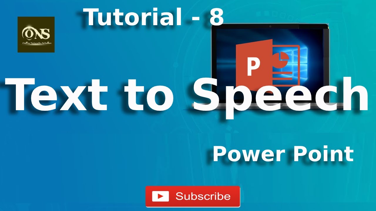 text to speech software for powerpoint presentation