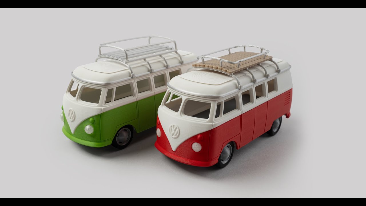 Emporte-pièce Volkswagen T1 Imprimé 3D - Bleu, PLA, 8x8 Cm, Forme Voiture