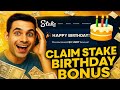 How to Claim Stake Birthday Bonus August 2025 | Step-by-Step Guide for Indian Users"