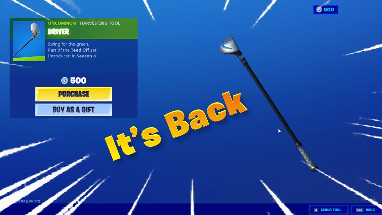 Driver Pickaxe is Back in the Item Shop 13062020 Item Shop Fortnite