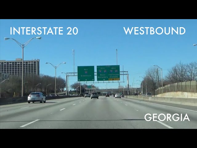 Interstate 20 Westbound Timelapse - from Augusta to Atlanta (Georgia)
