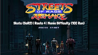 Streets of Rage Remake (v5.2) | Skate (SoR2) | Route 4 | (1CC Mania Clear)