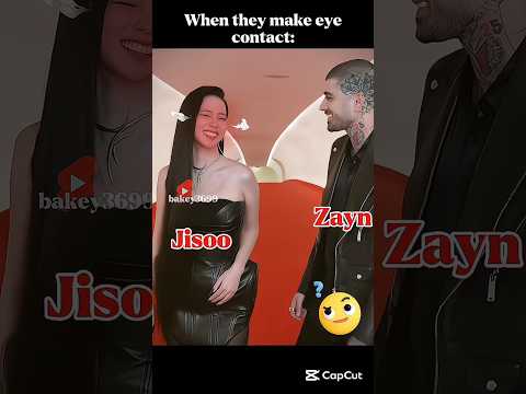 When They Make Eye Contact Jisoo Zayn Fypシ
