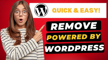 How To Remove Powered By WordPress 2025 🔥 - (FAST & Easy!)