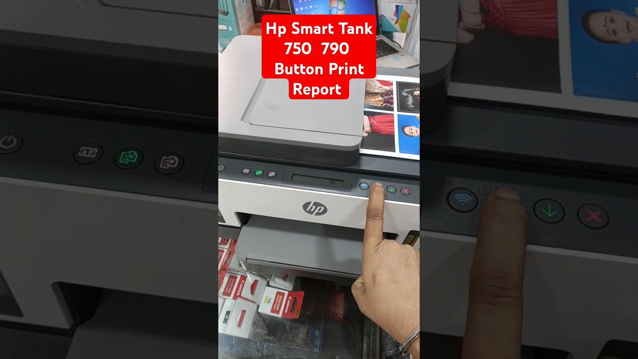 Hp Smart Tank 750  790 Button Print Report 