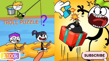 Stick Troll Solve Puzzles/Puzzle Stick Troll 1to100level #sticktrollsolve #topgamerz #gameplayfull