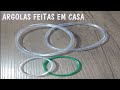 COMO FAZER ARGOLAS EM CASA #aulasdecrochê #tutorialdecrochê #simplesefácil