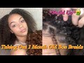 Watch Me Take Out 1 Month Old Box Braids + Length Check | *Build Up* 🤮 | Mícah Leia