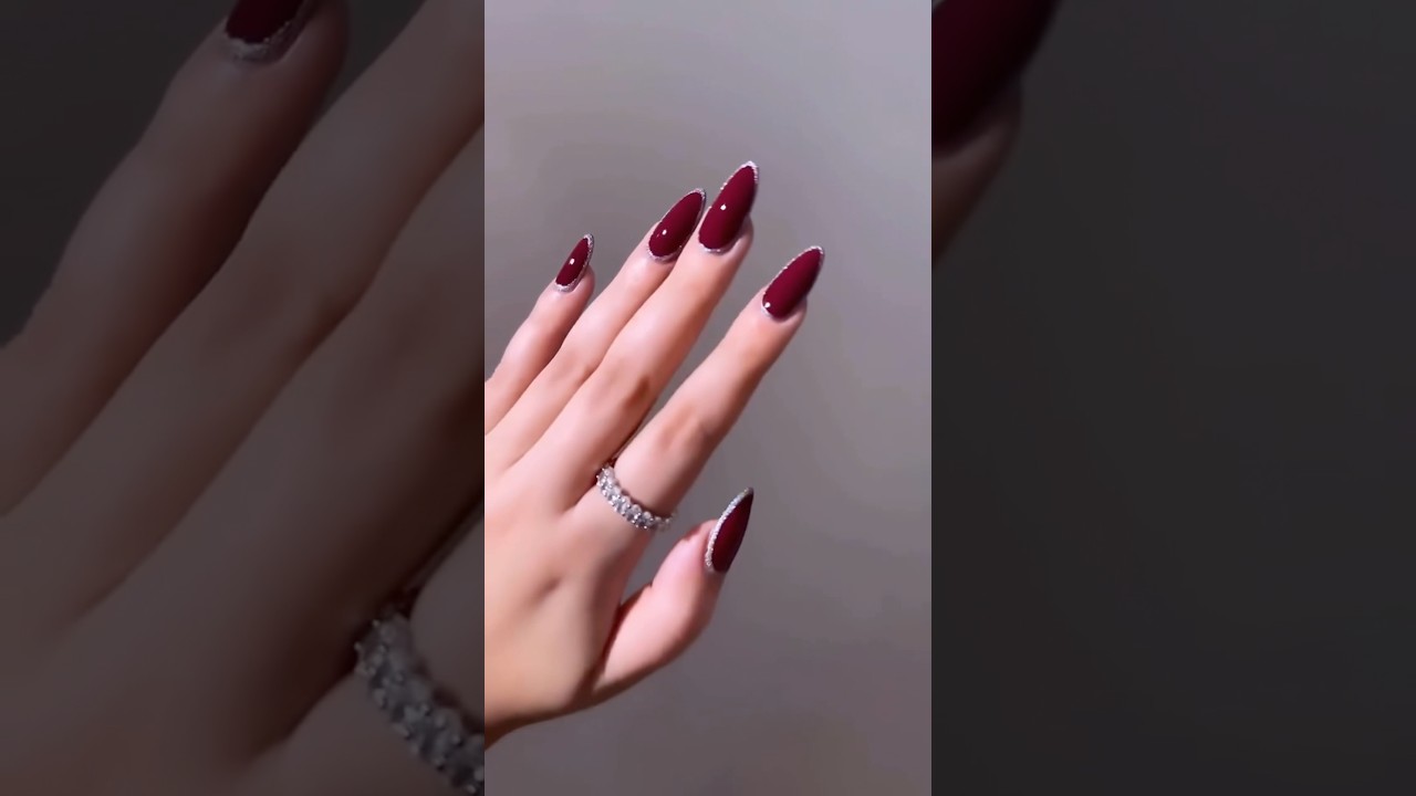 Праздничный красный маникюр #nails #тренды #nailart #nails #beauty #2025 #happynewyear #wow #trend