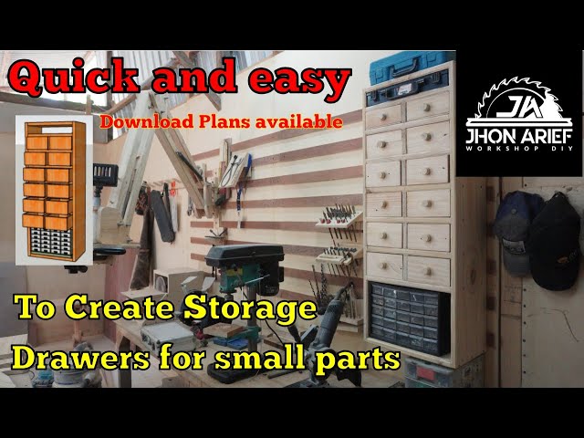 Making This Screw Organizer - 30 Drawers 120 Compartments 