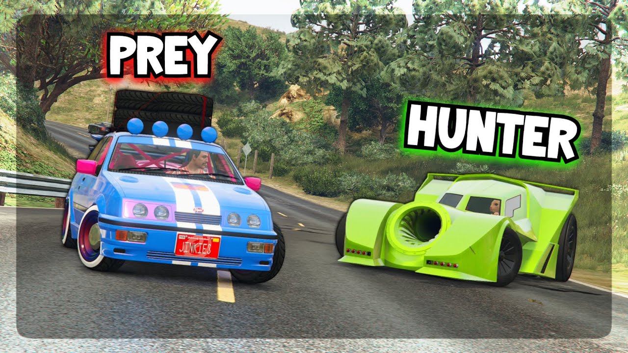 4 VS 1 GTA V MANHUNT