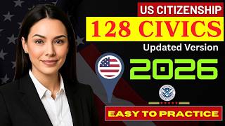 2026, New 128 Civics Questions RANDOM I 128 Civics Questions and Answers |128 Civics Test #n400