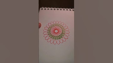 Spirograph drawing #asmr #satisfying #spirograph #drawing #tutorial #art #diy #shorts #short #video