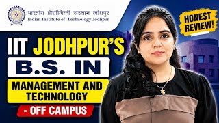IIT Without JEE? IIT Jodhpur BS in Management &amp; Technology Explained | 2026