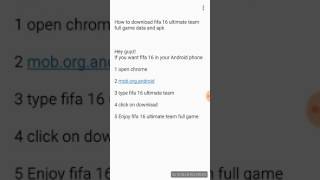 How to download fifa 16 ultimate team full game data and apk screenshot 3