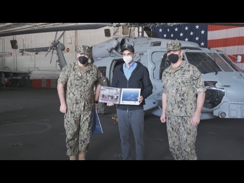 Eπίσκεψη του Πρωθυπουργού Κυριάκου Μητσοτάκη στο αεροπλανοφόρο USS Dwight D. Eisenhower
