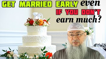 Sheikh said men should get married as rizq will come even if you