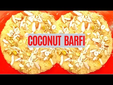 how-to-make-coconut-barfi-at-home-using-milk-|nariyal-barfi-|fresh-coconut-burfi-|-english-subtitles