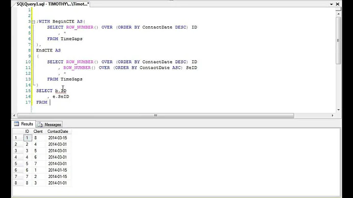 TSQL: How To Build Multiple Common Table Expressions