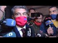 Joan Laporta sale de la notaría con el aval bajo el brazo ser nombrado presidente