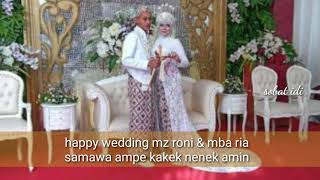 HAPPY WEDDING Mas Roni & Mba Ria Pw dancer Dewi Arum semoga Samawa ..aminn