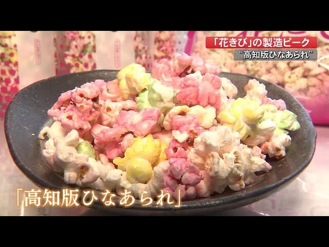 高知版ひなあられ 花きび 華やかな見た目 愛される続ける 春の味 製造過程もワクワク 高知 21 02 18 19 00 Youtube