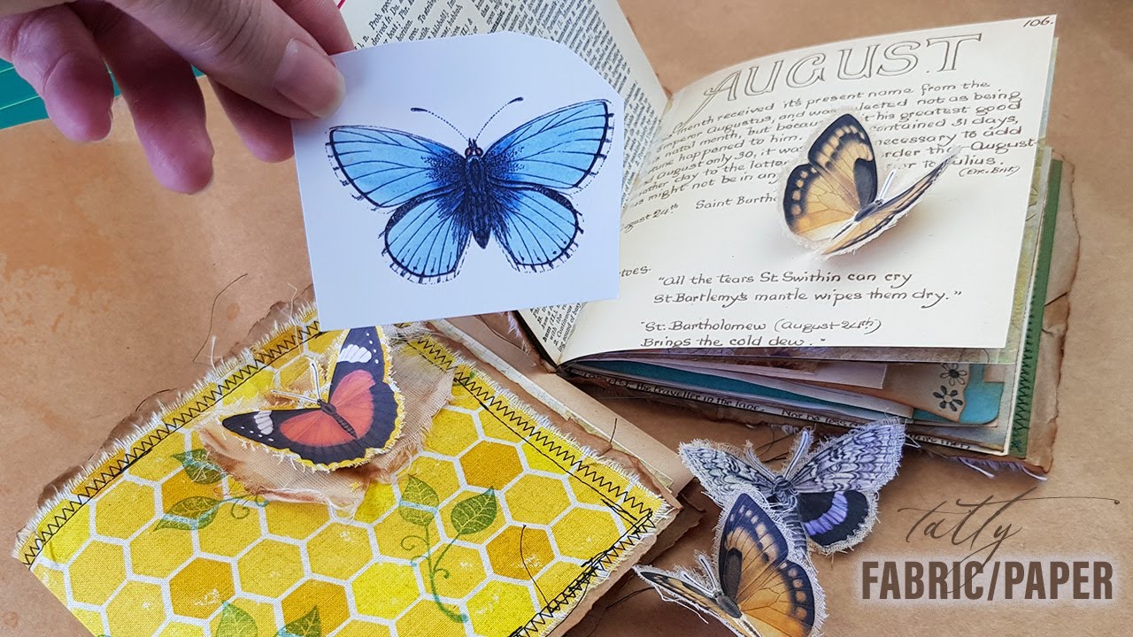 tatty butterflies for junk journals 🦋 - YouTube