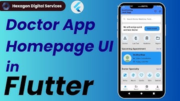 Doctor Appointment App Homepage UI using Flutter | Clean & Responsive Design